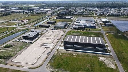 Luchtfoto van bedrijventerrein De Vaandel in Heerhugowaard