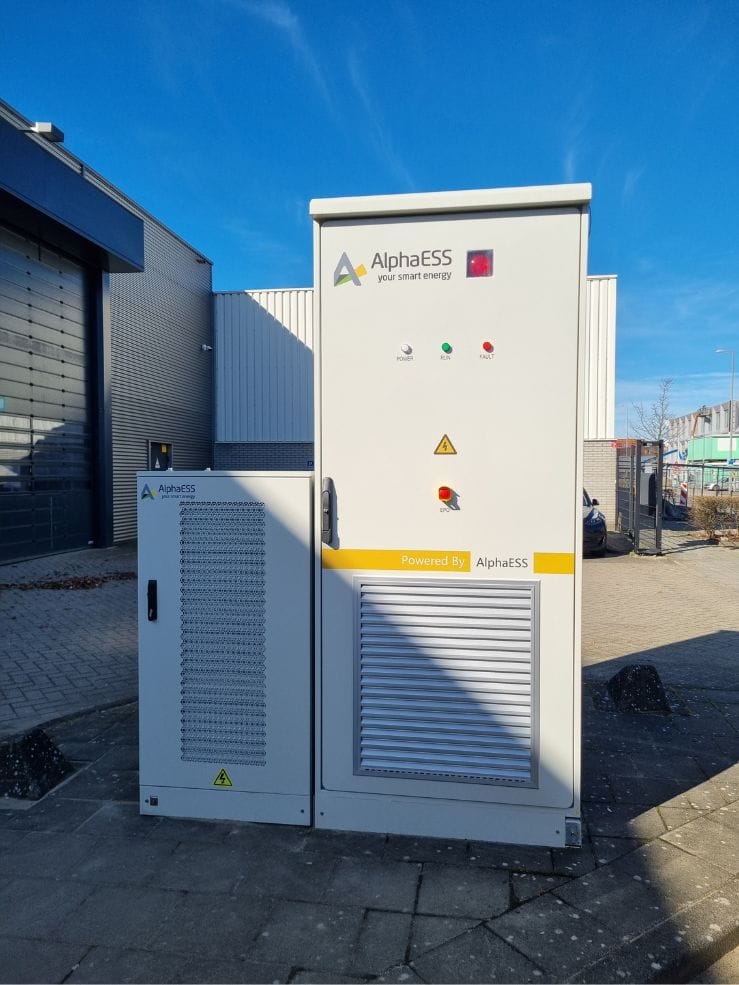 vooraanzicht batterij